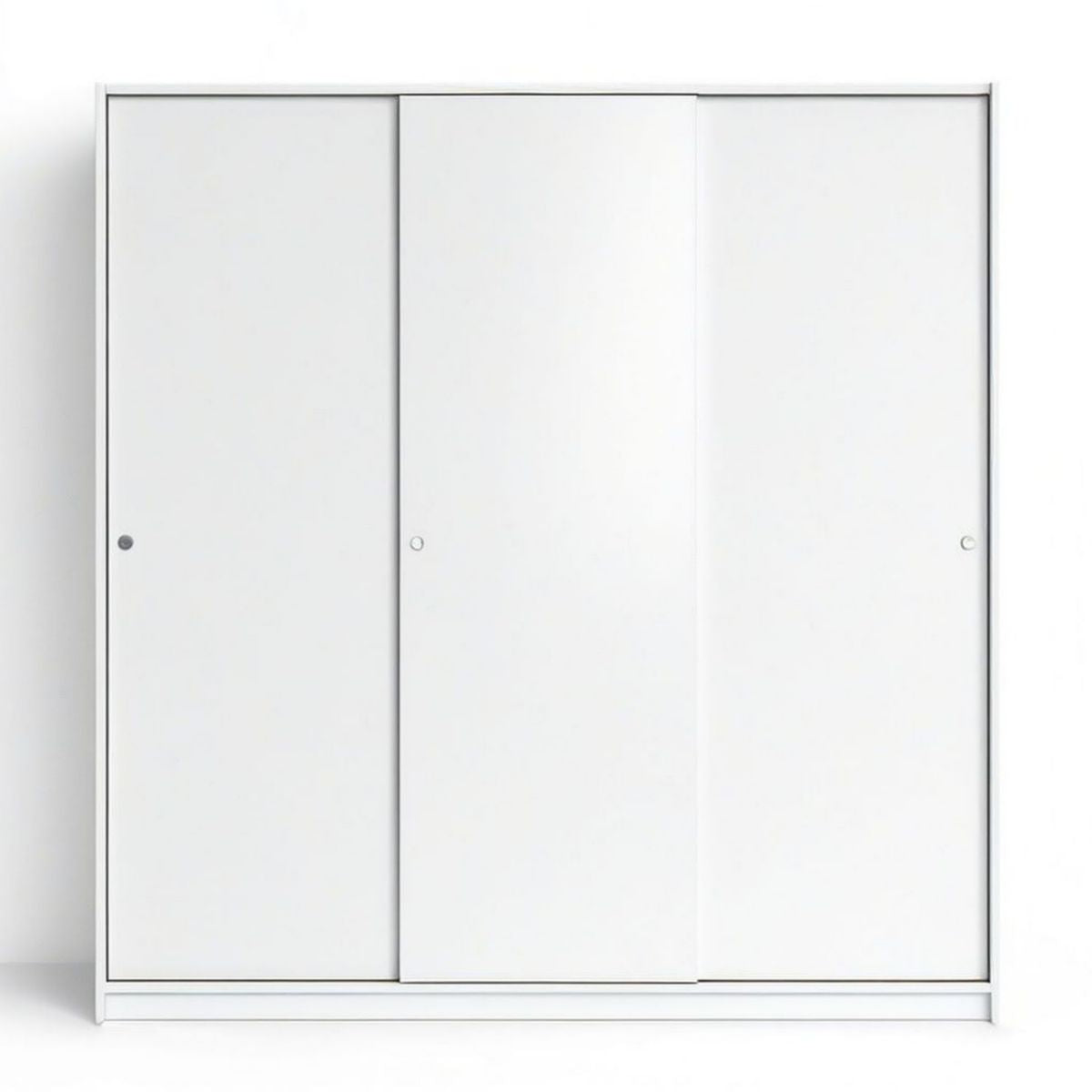 Weisser Schrank mit 3 Schiebetüren, 180 x 60 x 200 cm